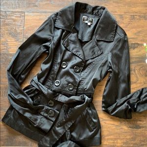 Black Winter Coat-Shirt